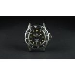 GENTLEMEN'S TUDOR OYSTER PRINCE SUBMARINER WRISTWATCH REF. 7016/0 / 7528, circular black dial with