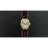 VERY RARE GENTLEMEN'S PATEK PHILIPPE X TIFFANY & CO, WRISTWATCH DATED 1899, tonneau-shaped rare