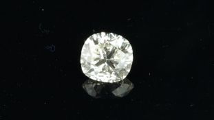 Loose cushion cut diamond, weighing 2.07cts, estimated colour I-J, estimated clarity VS2
