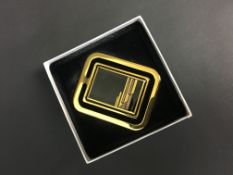 michaela Frey vintage gents range â€˜Michaelâ€™ enamelled gold money clip, orignal box