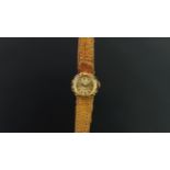 LADIES' 18CT ROLEX CHAMELEON, circular gold dial with arrow and baton hour markers, Rolex crown to