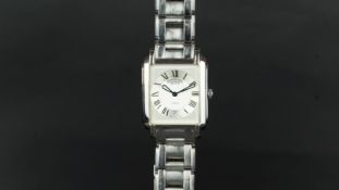 GENTLEMEN'S RAYMOND WEIL SAXO WRISTWATCH REF 9110, silver dial with Roman numerals and date