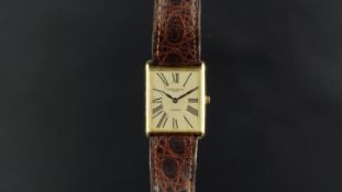 VERY RARE GENTLEMEN'S VACHERON & CONSTANTIN BY CARTIER GOLD WRISTWATCH REF. 505151, rectangular