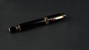 MONT BLANC RUBY AND GOLD TIPPED PEN