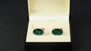 ALFRED DUNHILL GOLD CUFFLINKS IN BOX