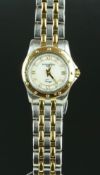 LADIES' RAYMOND WEIL TANGO WRISTWATCH, circular MOP dial with gold hour markers, original bracelet.