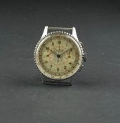 VINTAGE BREITLING CHRONOMAT, circular white dial with twin register chronograph, rotating outer