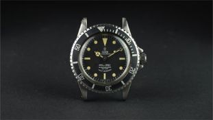 GENTLEMEN'S TUDOR OYSTER PRINCE SUBMARINER WRISTWATCH REF. 7016/0 / 7528, circular black dial with