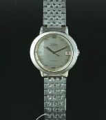 GENT'S CITIZEN 21 JEWELS WRISTWATCH, a circular silver dial with silver baton hour markers, date