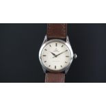 GENTS TUDOR OYSTER PRINCE WRISTWATCH, circular off white dial with silver hour markers and hands,