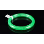 Jade bangle, width 10.3mm, inside diameter 60mm