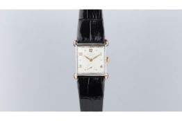 GENTLEMENâ€™S VINTAGE PATEK PHILIPPE,18ct rose gold and steel wristwatch, square dial with