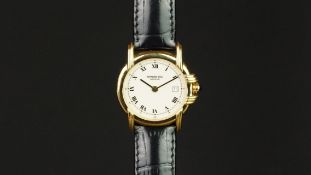LADIES' RAYMOND WEIL WRISTWATCH, circular white dial with hands, 26mm gold plated case with quartz
