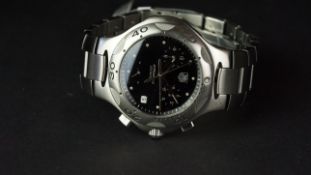 GENTLEMEN'S STAINLESS STEEL TAG HEUER PROFESSIONAL QUARTZ CHRONOGRAPH WRISTWATCH, ref CL1110,