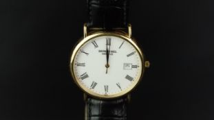 GENTLEMEN'S RAYMOND WEIL WRISTWATCH, circular white dial with Roman numerals and a date aperture,