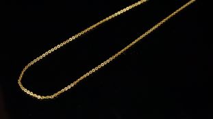 9ct yellow gold fancy link chain, gross weight approximately 2.7 grams