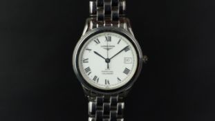 GENTLEMEN'S STAINLESS STEEL LONGINES QUARTZ DATE PERPETUAL CALENDAR WRISTWATCH, ref L4 722 4,