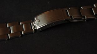 VINTAGE ROLEX OYSTER BRACELET, riveted links, end links stamped 580, end bracelet stamped 7205,