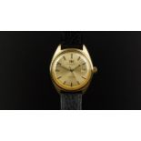 GENTLEMEN'S IWC SCHAFFHAUSEN YACHT CLUB 18ct GOLD AUTOMATIC WRISTWATCH, circular light gold dial