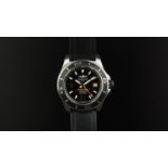GENTLEMEN'S BREITLING SUPER OCEAN 44 AUTOMATIC REFERENCE A17391, circular black dial with luminous