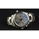 TAG HEUER LINK CHRONOGRAPH REF CJF2115-0, circular triple register chronograph, 41mm stainless steel