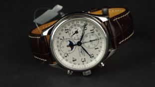 GENTLEMEN'S LONGINES MASTER COLLECTION MULTI COMPLICATION CHRONOGRAPH WRISTWATCH W/ BOX & PAPERS,