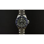 GENTLEMEN'S TAG HEUER PROFESSIONAL 1000 SERIES WRISTWATCH REF. 980.013N, circular black dial with