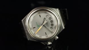 REGATTA ELVSTROM SAILS AUTOMATIC YAUGHT TIMER WATCH, silvered circular dial, outer 5 minute track,