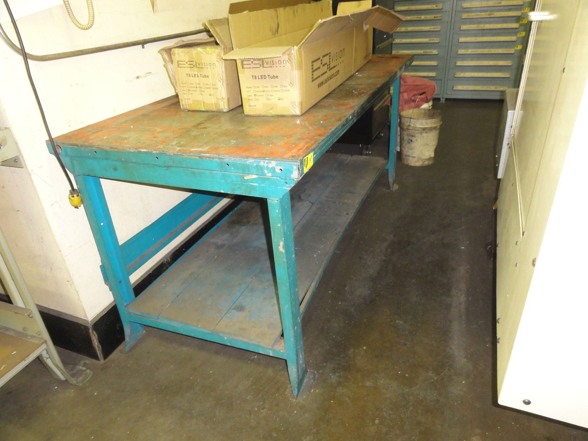 72" x 34" Metal Shop Table