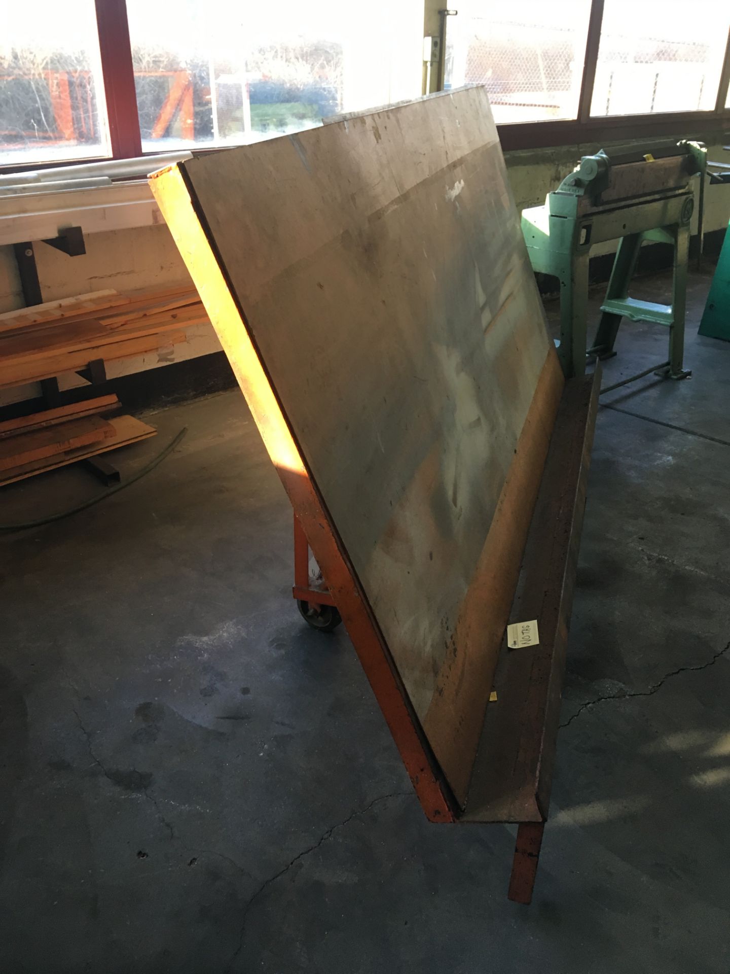 Inclinable Sheet Metal Table, 5' x 10'