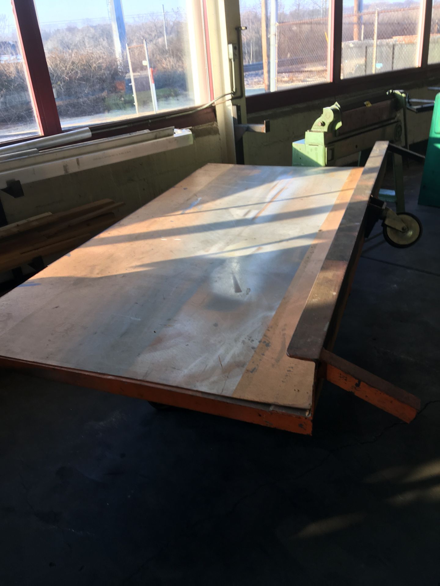 Inclinable Sheet Metal Table, 5' x 10' - Image 2 of 2