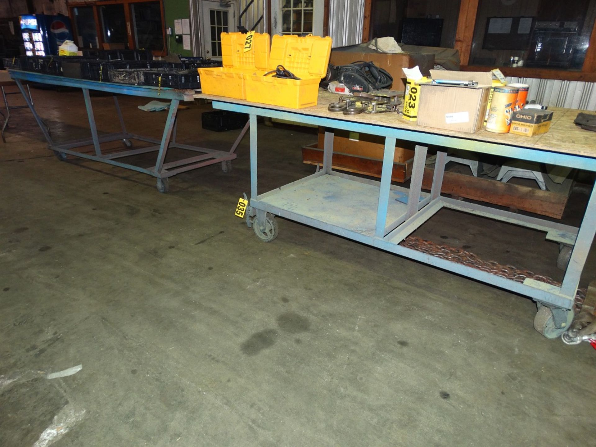 Metal Rolling Frame Tables