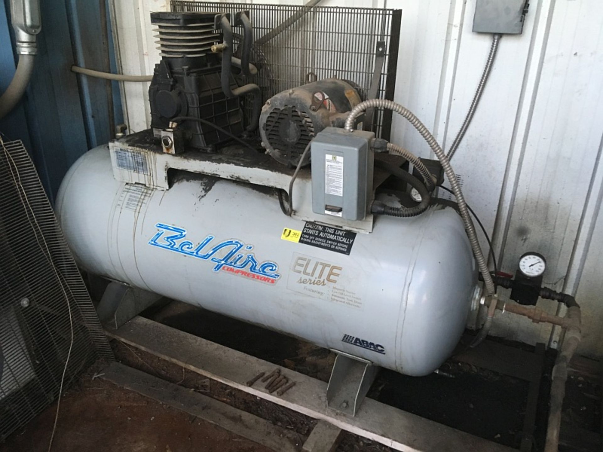 Bel Air Reciprocating Air Compressor, Mdl 5312HE, 10 HP, 175 PSI Max, w/ 110 gallon tank, PARTS