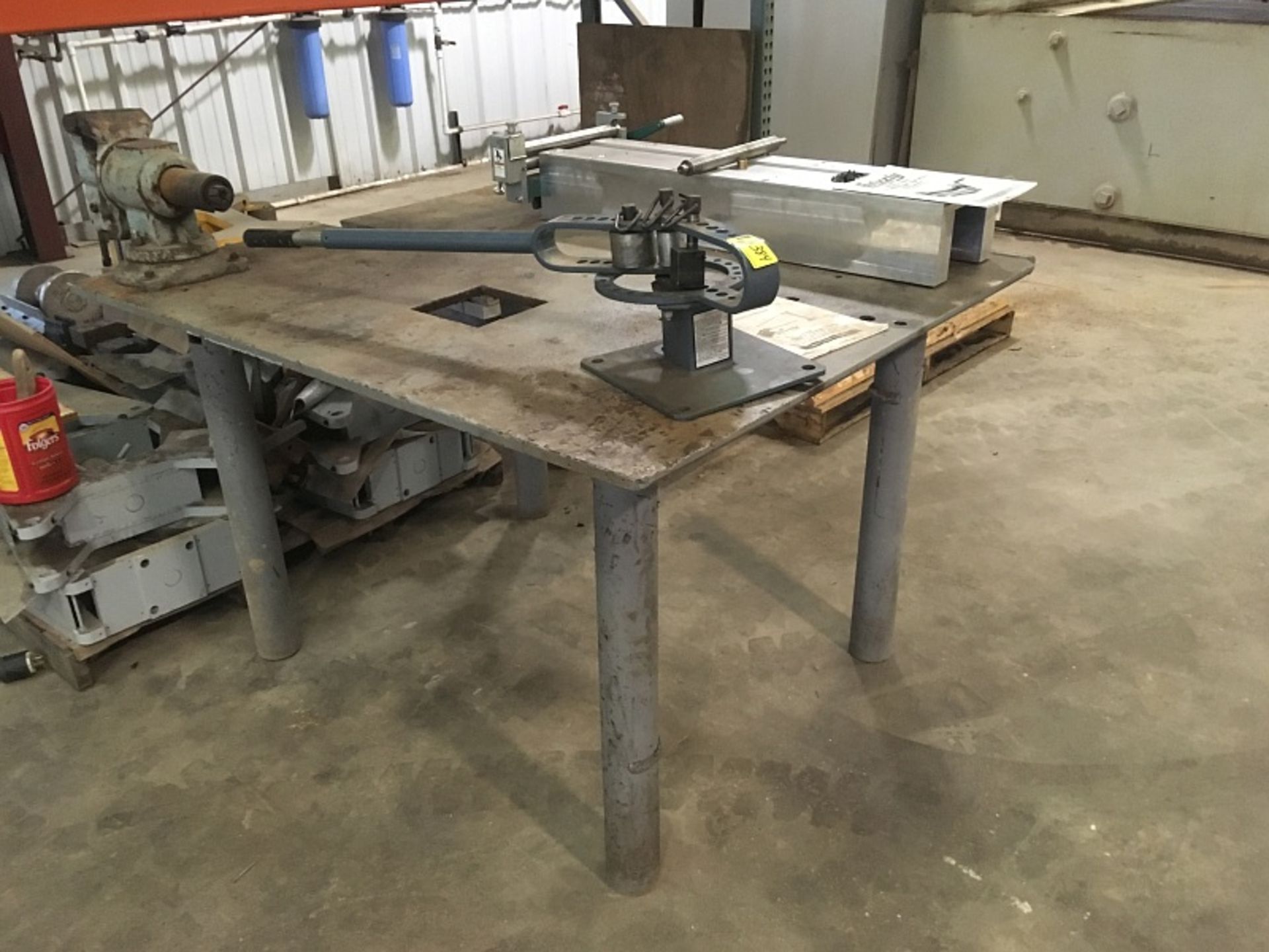 4' x 4' Metal Shop Table