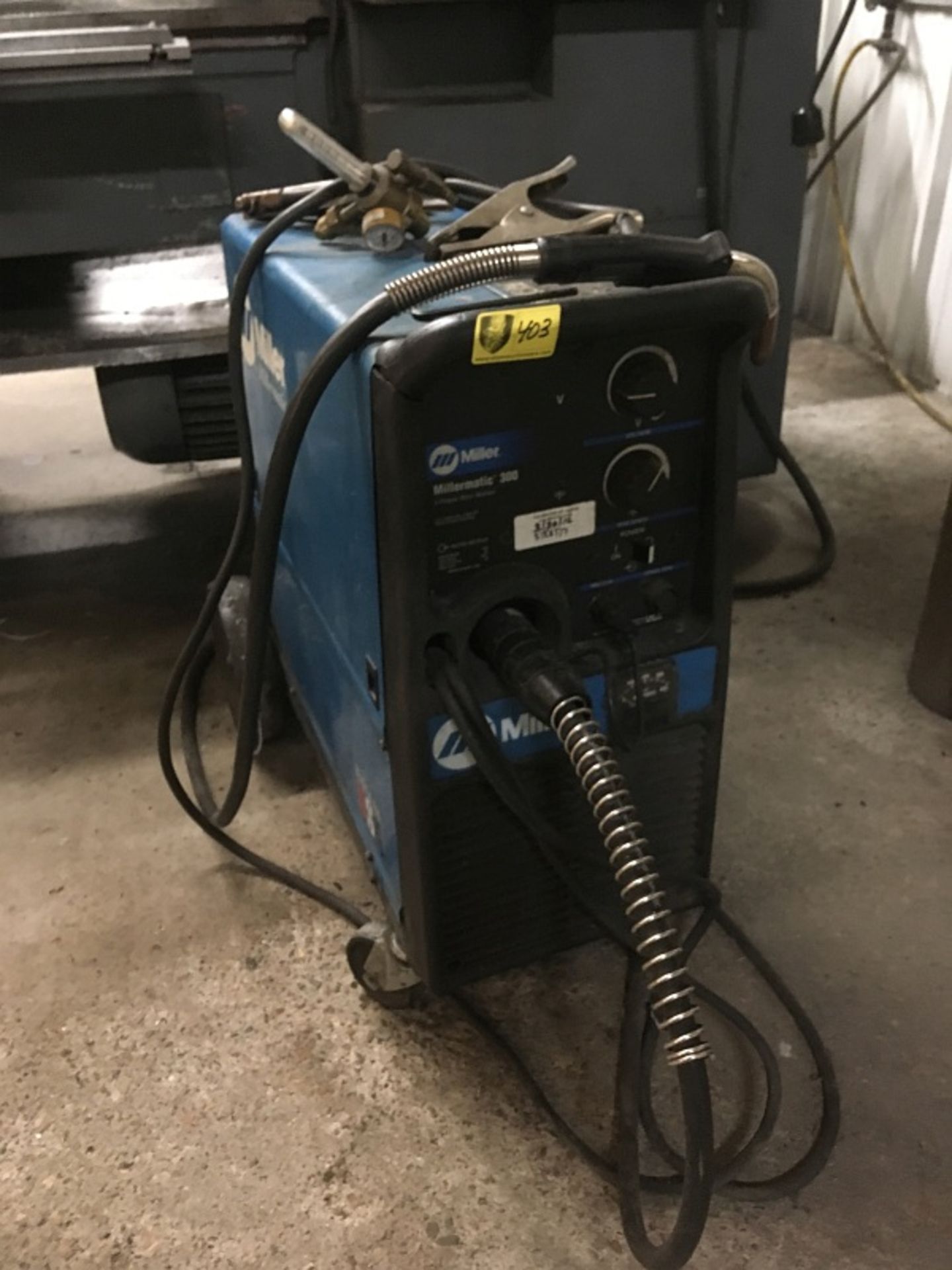 Millermatic 300 Wire Welder, 3-phase, SN LC600196 w/ Custom Cover