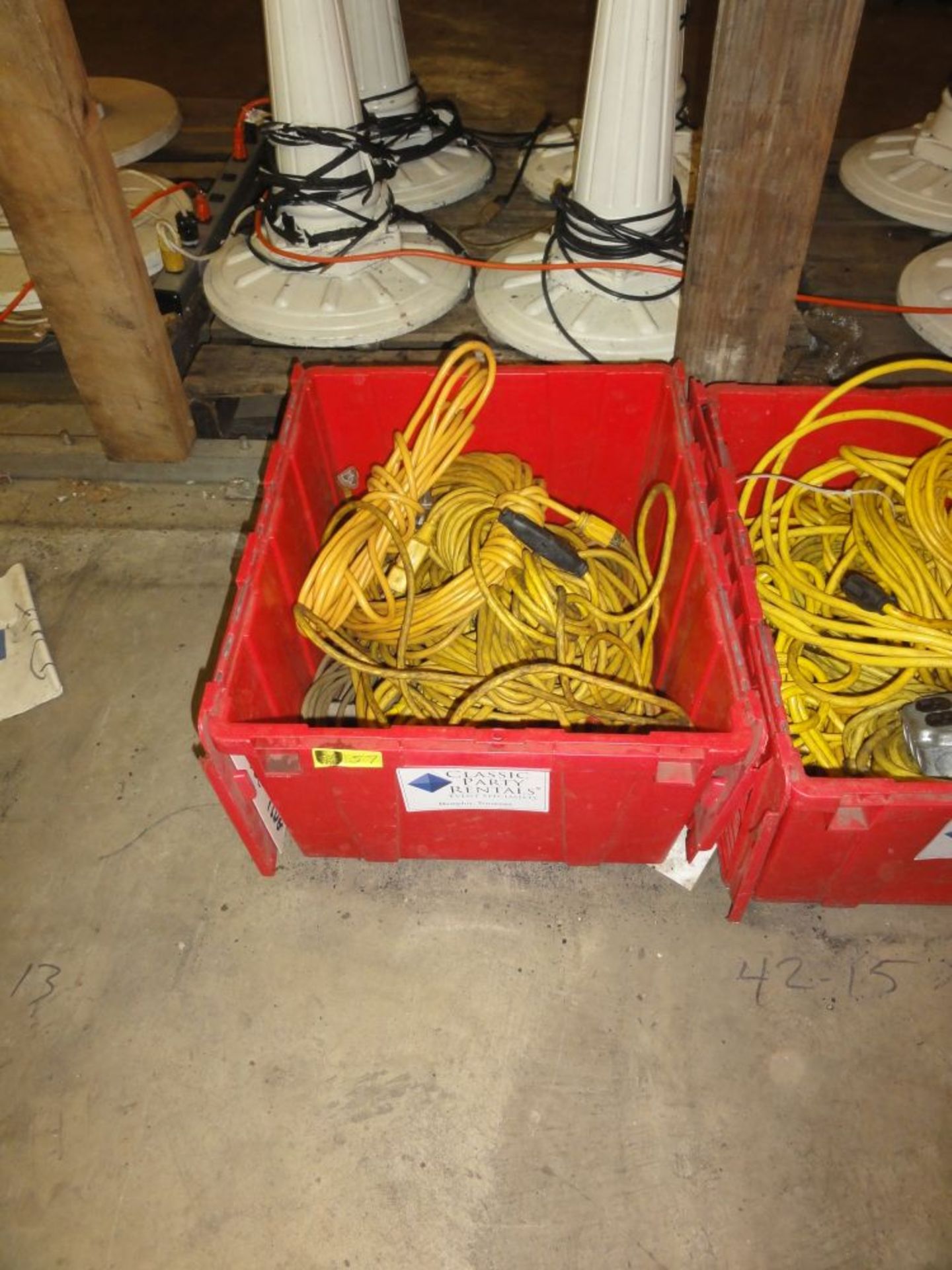 Crates of Electric Cords
