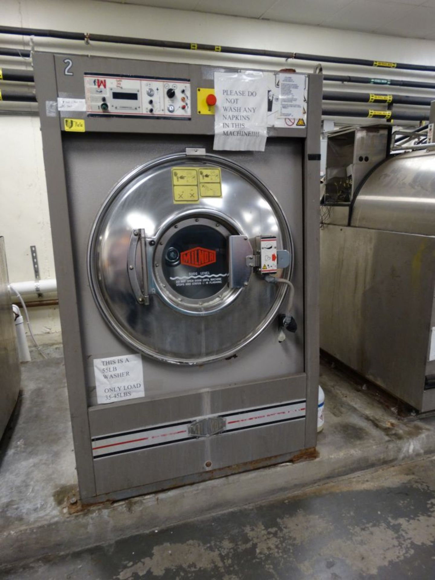 Milnor 55 lb. Washing Machine, Mdl 30022F8J, SN 6584302