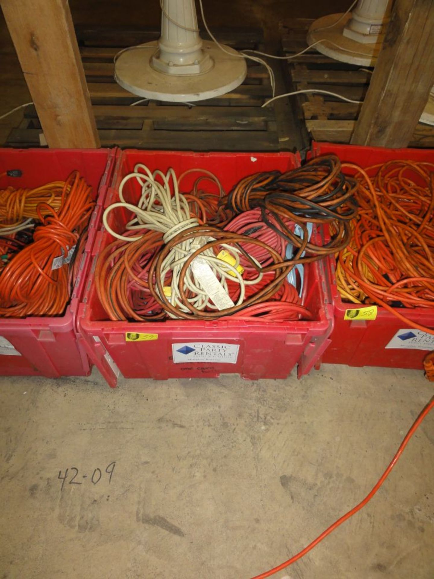 Crates of Electric Cords