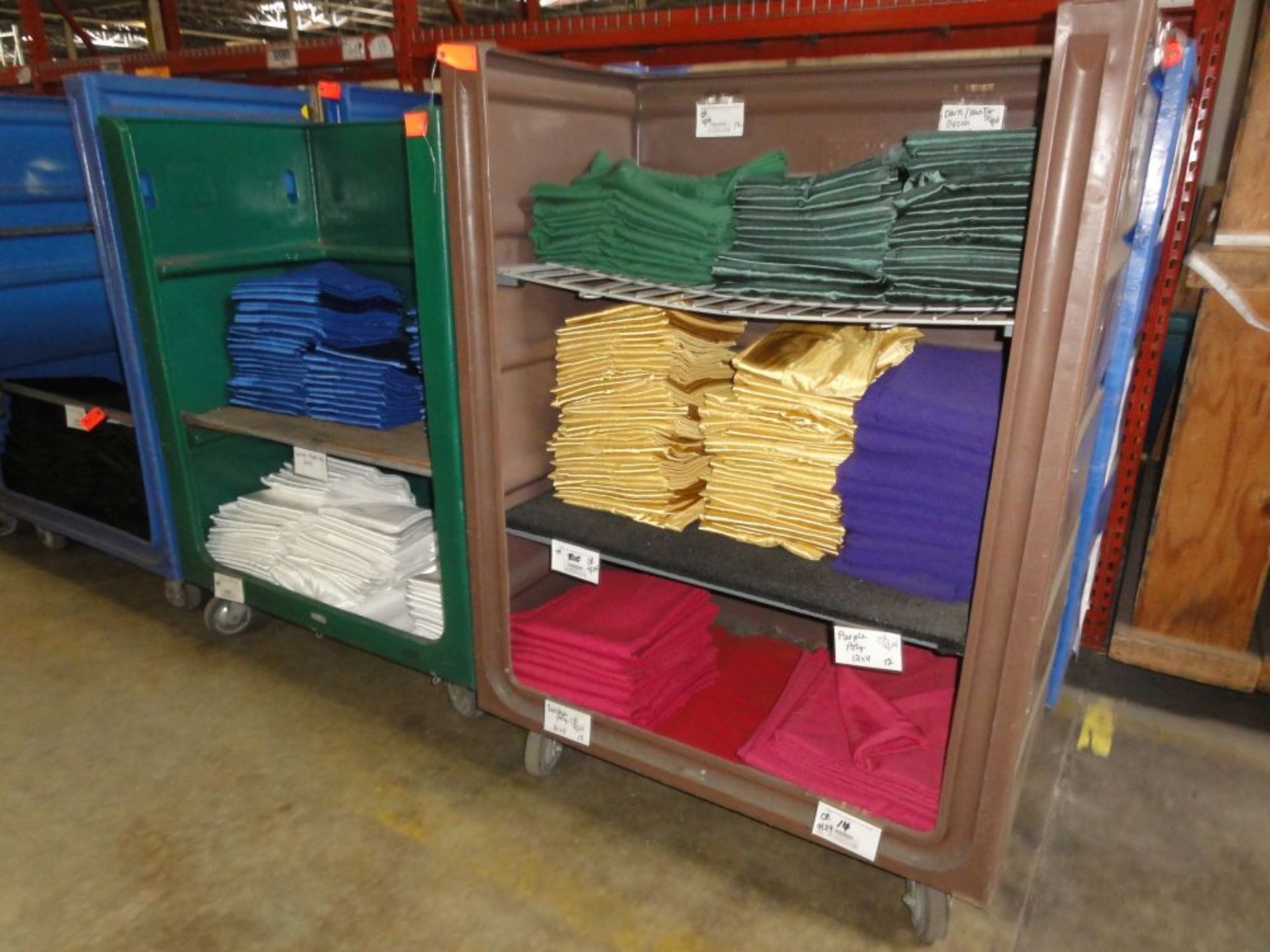 Large Linen Carts- Open Front