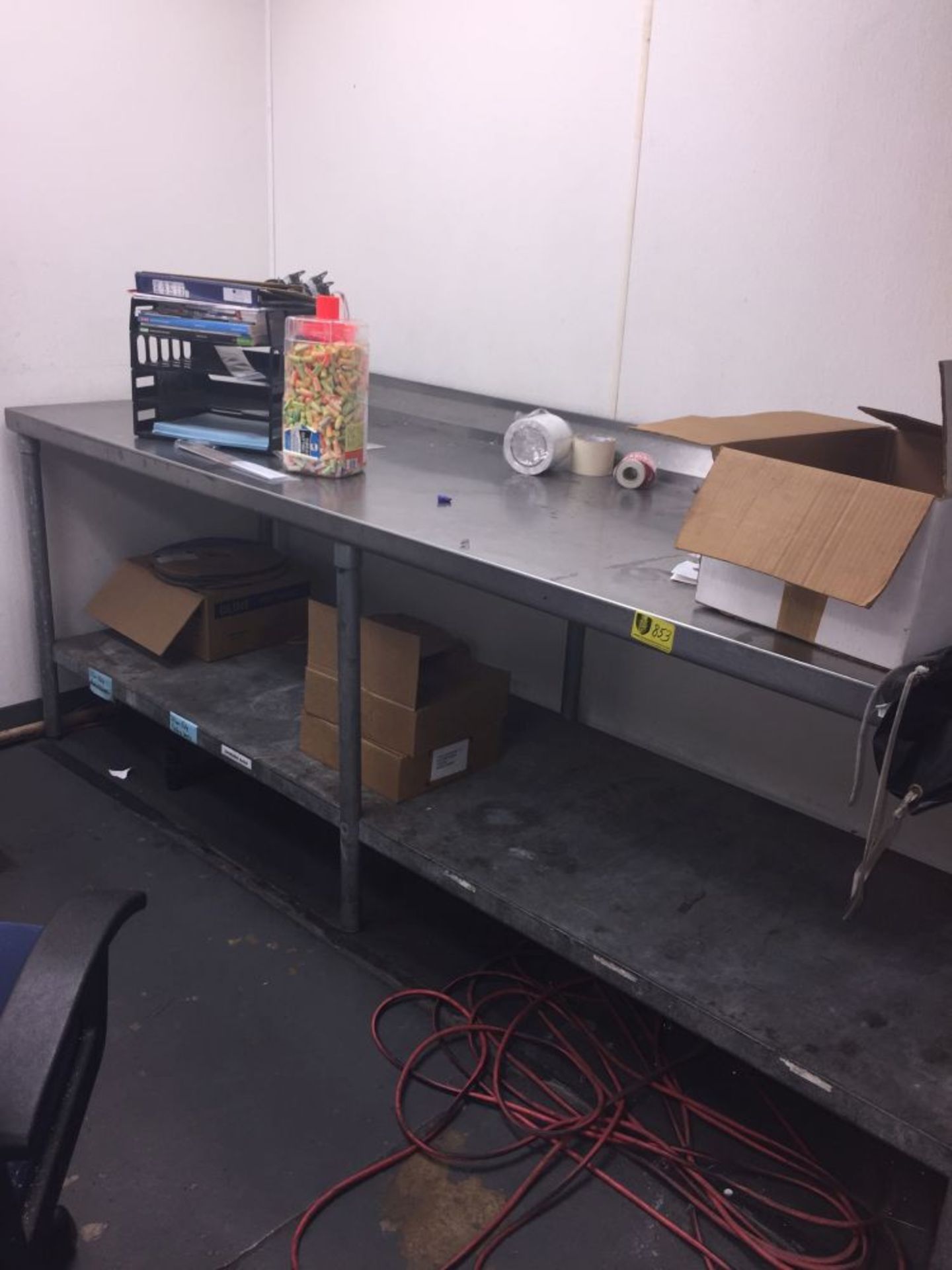 8' Stainless Steel Prep Tables