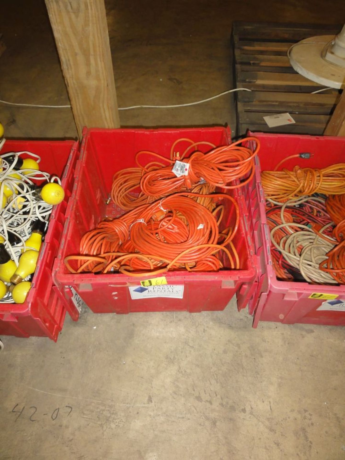 Crates of Electric Cords