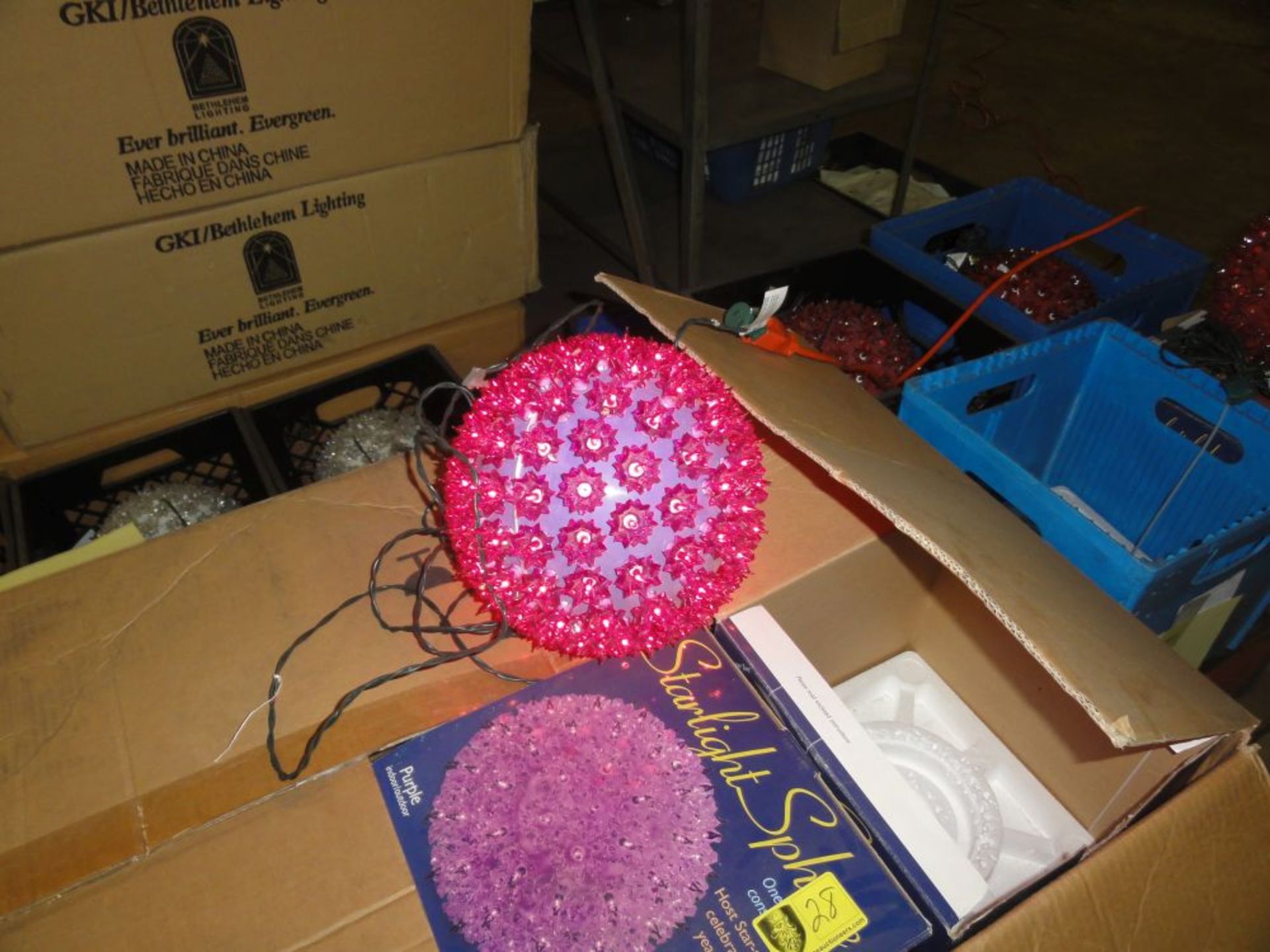 10" Light Sphere Balls, Purple