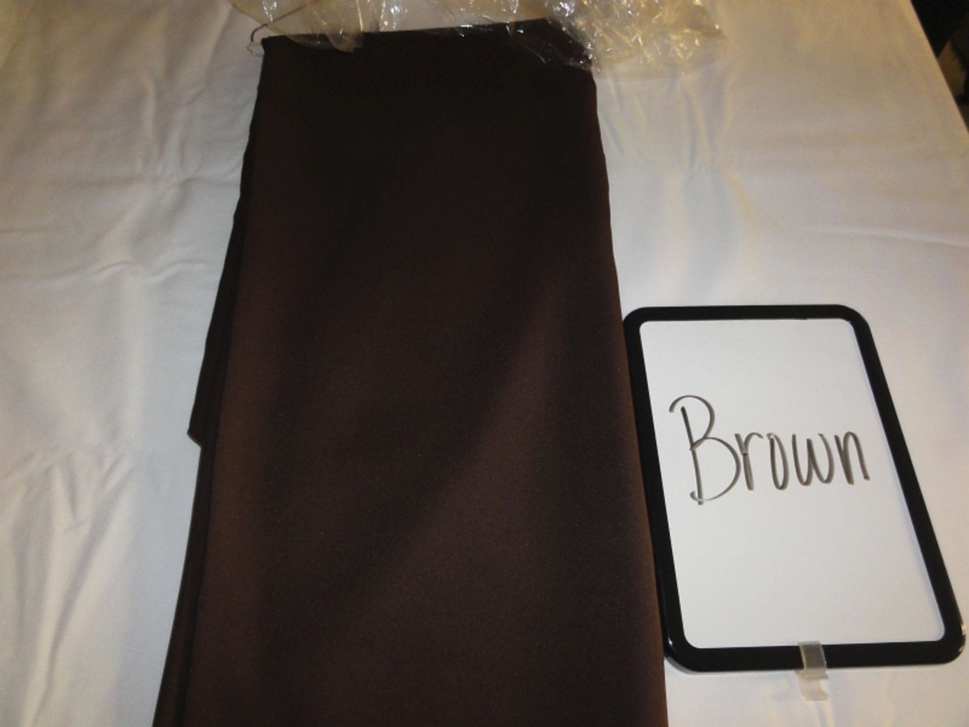 LINEN, POLY BROWN 54" SQUARE