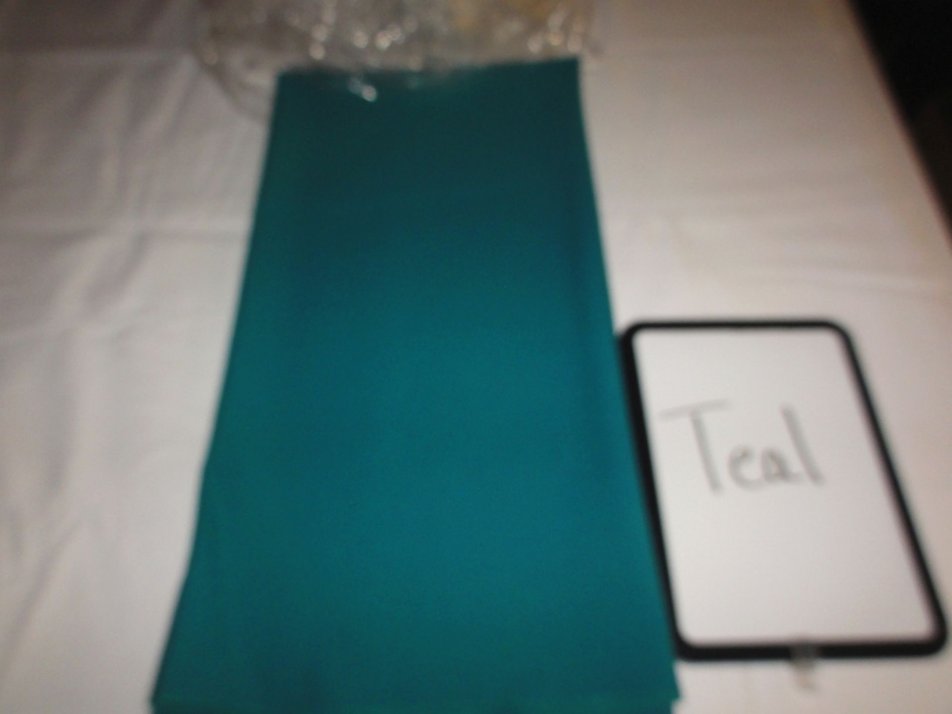 LINEN, POLY TEAL 72" SQUARE