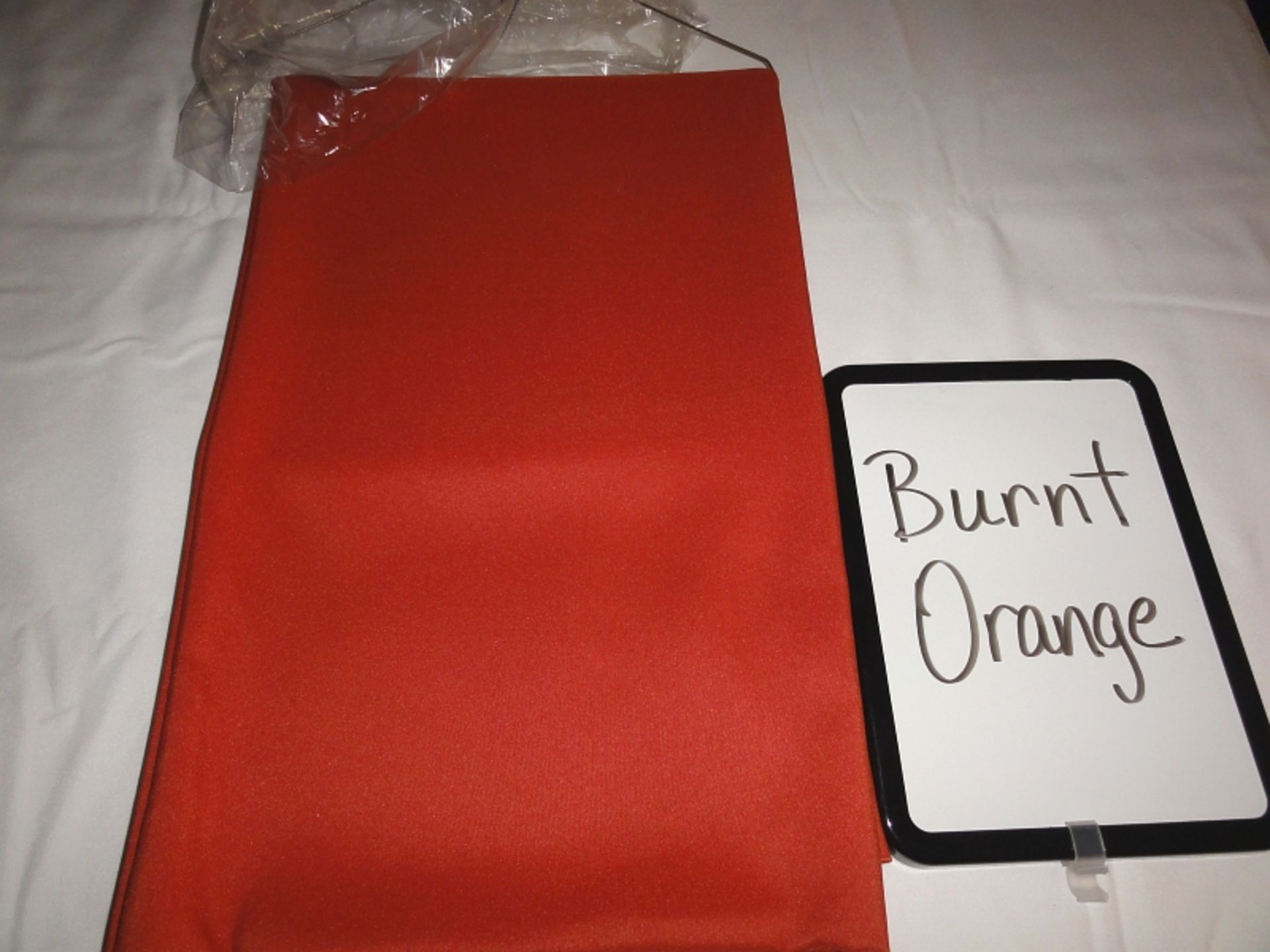 LINEN, POLY BURNT ORANGE 20" X 20" NAPKIN - Lot of 41