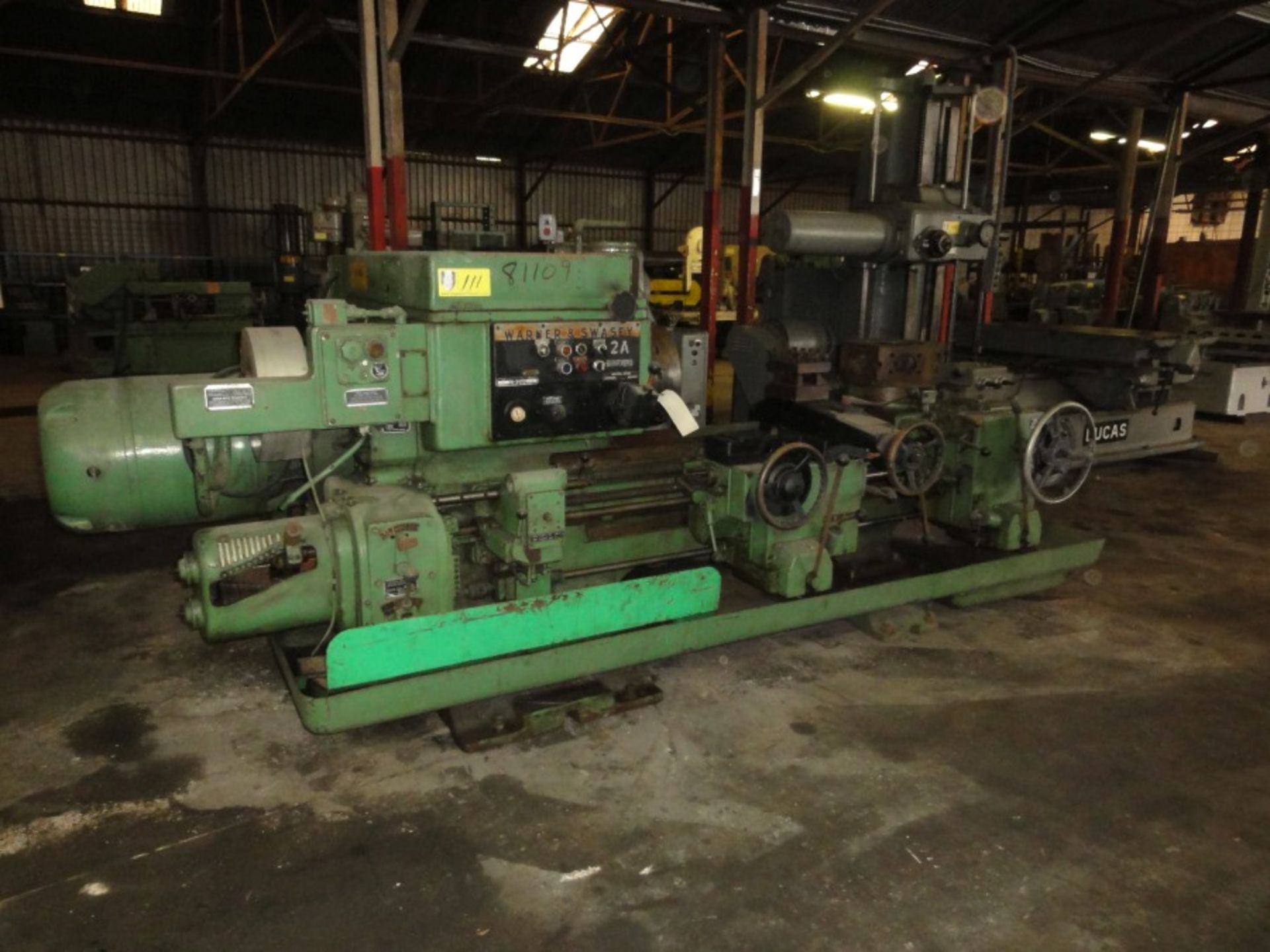 Warner & Swasey 2A Square Head Lathe, Mdl M3470,