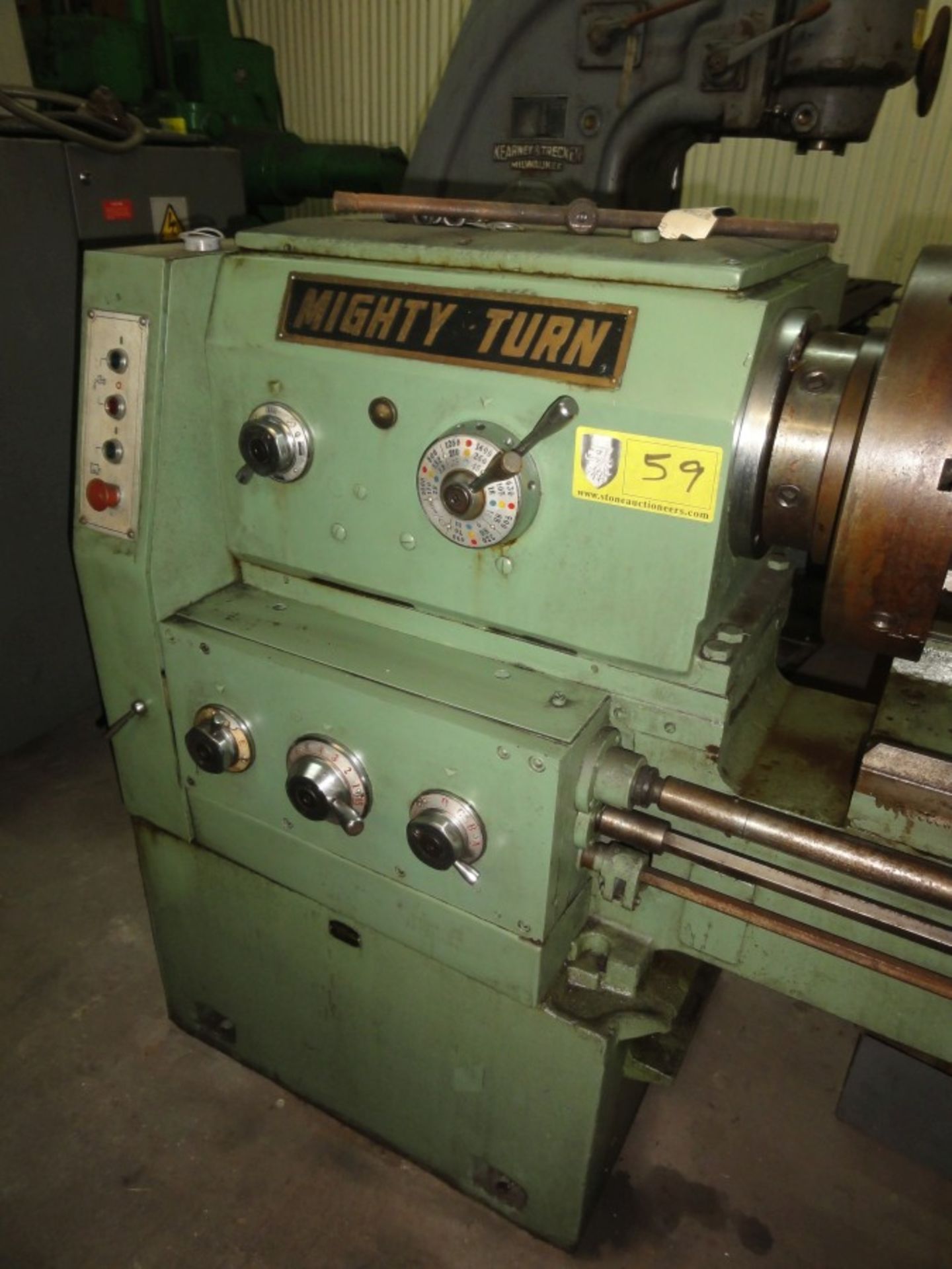 Mighty Turn Gap Bed Lathe, MDL 218096, - Image 2 of 4