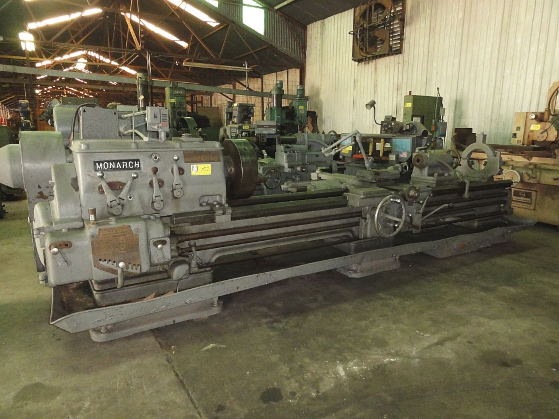 Monarch HD Lathe, 20" x 130", - Image 4 of 5