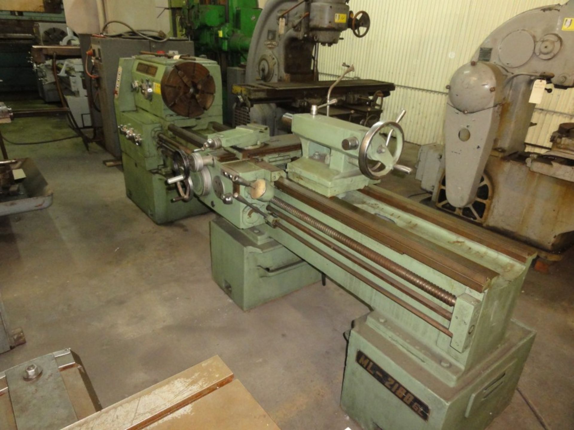 Mighty Turn Gap Bed Lathe, MDL 218096,