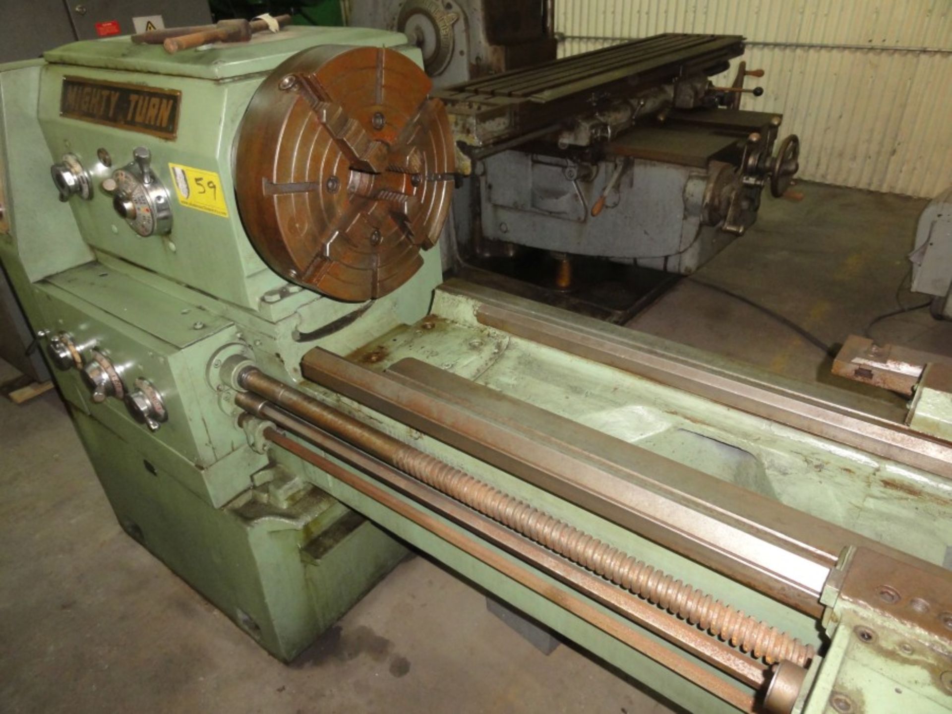 Mighty Turn Gap Bed Lathe, MDL 218096, - Image 3 of 4